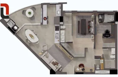 Edifício grand solare - apartamento 100 m² área privativa 2 suítes, sacada com churrasqueira e 1 vaga no jardim botânico