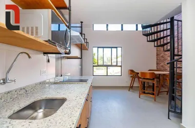 Apartamento com 1 quarto para alugar, 35 m² por R$ 3.370/mês - Portão - Curitiba/PR