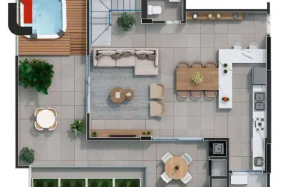 Trebbiano - Cobertura 194m² 3 suítes, terraço gourmet e 2 vagas no Ecoville