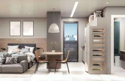 Now Residence - Studio 26m² Open Space c/ sacada no São Francisco