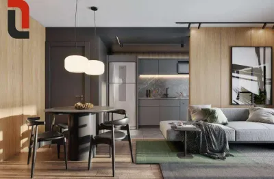 Audace - apto 54m² 2 quartos, sacada gourmet e 1 vaga no centro