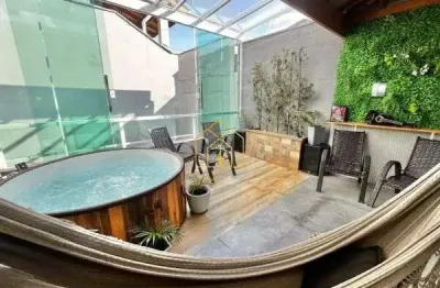 Cobertura à venda 104m² 2 quartos 1 suíte 2 vagas | vila scarpelli - santo andré - sp