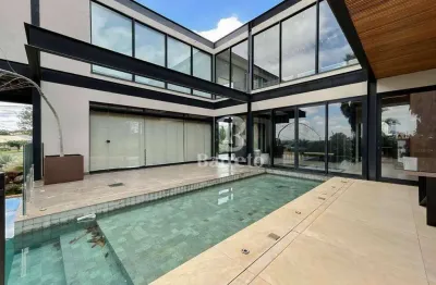 Sobrado à venda, 600 m² por r$ 3.950.000,00 - condomínio fechado terras de canaã home resort - londrina/pr