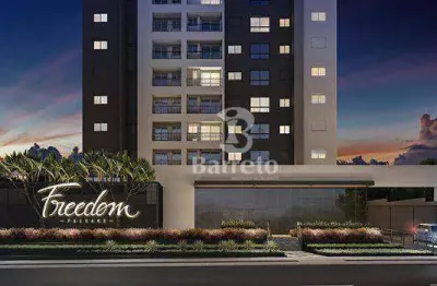 Apartamento com 1 dormitório para alugar, 47 m² por r$ 3.000,00/mês - gleba fazenda palhano - londrina/pr