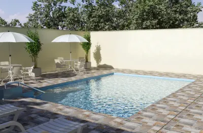 Apartamento com 50m² - 2 dormitórios e uma vaga para carro, lazer completo.