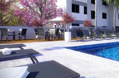 Apartamento com 42 m² - 2 dormitórios e uma vaga de garagem, proximo do shopping taboão