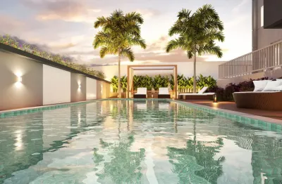 Apartamento de 37m², 2 dormitórios e varanda, entrega esse ano| 5 min da estação