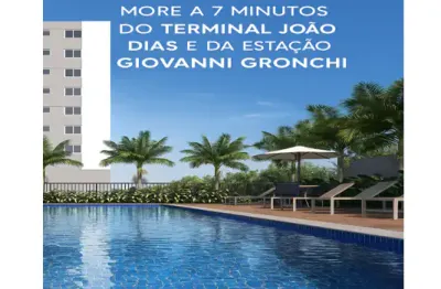 Apartamento com 41m² - 2 dormitórios e varanda. 7 minutos da estação giovanni gronchi