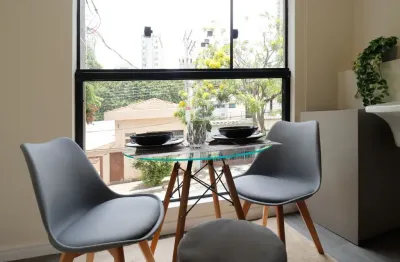 Lindo studio mobiliado, prédio com elevador, na vila clementino