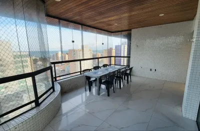 Cobertura linear 247m² vista mar definitiva porteira fechada 4 suítes 3v