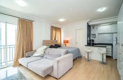 Apartamento flat de 1 quarto para alugar no alto da xv de curitiba.