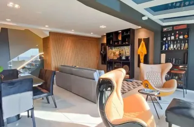 Cobertura Triplex mobiliada com 170m² , 2 suítes , 2 vagas , escritório - Piscina privativa - Novare