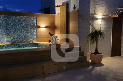 Linda cobertura dúplex de alto padrão, 4 suítes, com 360m²,  vista panorâmica.