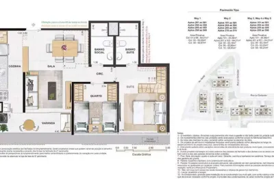 Patrimovel vende apartamento de 2 quartos no way barra bonita