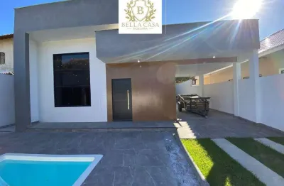Casa contemporânea com 3 quartos por r$690.000,00 - vila capri - araruama/rj