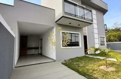 Casa à venda em pontinha, araruama – 3 quartos, suíte, frente, 2 andares