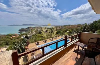 Casa duplex de luxo com vista ao mar com 4 suítes à venda por r$ 4.500.000,00 - ferradurinha - armação dos búzios /rj