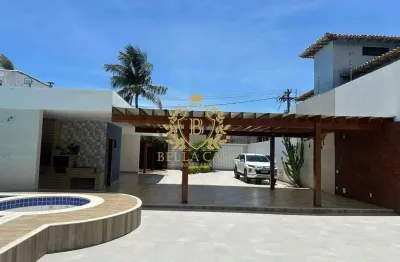 Casa com 530,00m² à venda por r$ 3.270.000,00 - portinho - cabo frio/rj