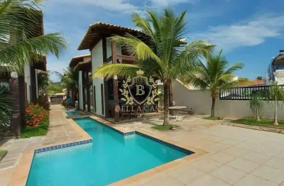 Casa em condomínio com 3 quartos para locação por r$ 6.000,00/mês - ogiva - cabo frio/ rj