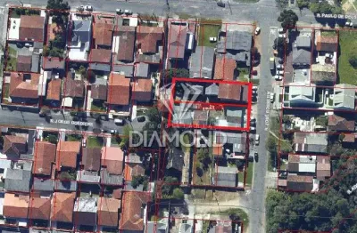 Terreno à venda na rua josé rossetim, 477 e 465, santo inácio, curitiba por r$ 1.260.000