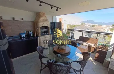 Cobertura duplex 3 suítes c/área gourmet vista livre - outside recreio