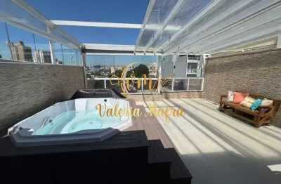 Cobertura duplex para venda em santo andré, vila valparaíso, 2 dormitórios, 2 suítes, 2 banheiros, 2 vagas