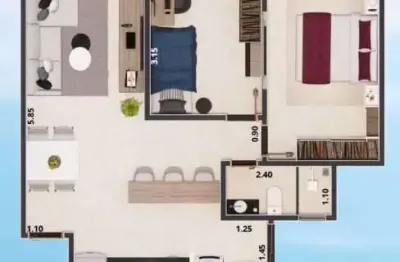 Apartamento com 2 quartos à venda na rua martins barbosa, benfica, juiz de fora, 45 m2 por r$ 179.000