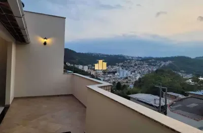 Cobertura com 1 quarto à venda na rua capitão mário braga, santa terezinha, juiz de fora, 60 m2 por r$ 215.000