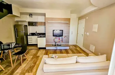 Cobertura com 1 dormitório para alugar, 58 m² por r$ 3100/mês - condomínio live home club - jundiaí/sp