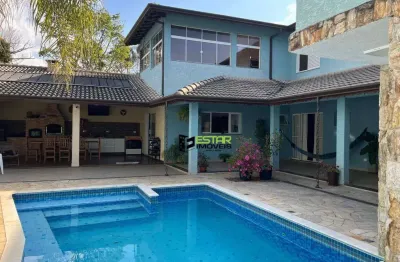 Casa com 3 dormitórios, 410 m² - venda por r$ 1.050.000,00 ou aluguel por r$ 6.000,00/mês - jardim estância brasil - atibaia/sp
