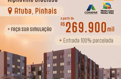 Apartamento atuba pinhais , na planta minha casa minha vida  – pr
