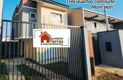 Sobrado triplex  com ático gourmet,  moderna pronto morar nada geminado no xaxim curitiba