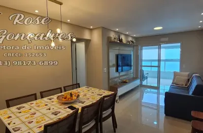 Apartamento frente mar e 2 suítes -  centro - mongaguá - sp