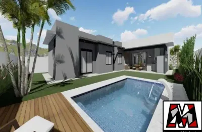 Casa a venda em construção no condomínio  fechado no caxambu, permuta por terreno
