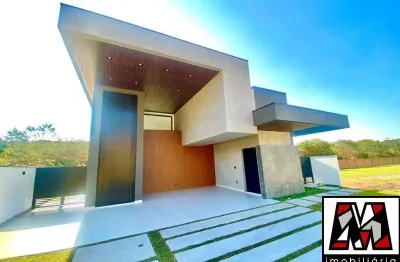 Casa térrea nova  a venda no condomínio fechado  alphaville em jundiaí, 03 suites