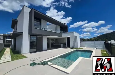 Casa a venda no condomínio alphaville i em jundiaí, nova, 04 suites com piscina e lazer