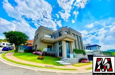 Casa espetacular  a venda no condomínio fechado brisas jundiaí, em jundiaí, com 04 suites, 06 vagas, piscina e lazer completo.