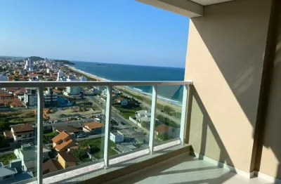 Apartamento andar alto dois quartos pertinho da praia semi mobiliado