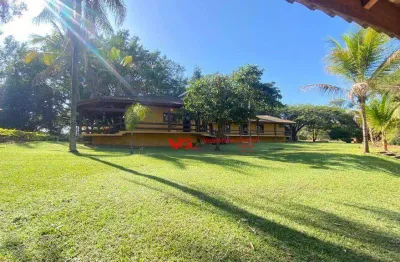 Chácara com 07 suítes à venda, 14500 m² por r$ 5.000.000 - fogueteiro - indaiatuba/sp