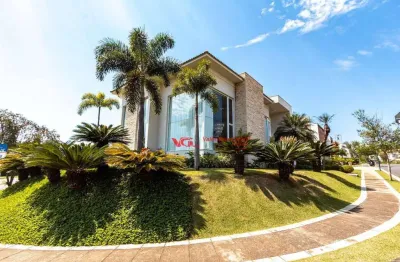 Casa de luxo com 04 suítes, fino acabamento e piscina com prainha à venda, 760 m² por r$ 7.400.000 - jardim vila paradiso - indaiatuba/sp