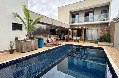 Oportunidade - lindo sobrado com 4 suítes à venda, 412 m² por r$ 2.100.000 - chácara areal - indaiatuba/sp