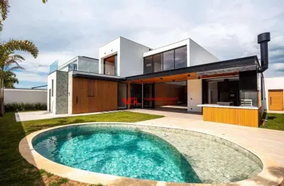 Sobrado com 4 dormitórios à venda, 402 m² por r$ 5.190.000,00 - parque villa dos pinheiros - indaiatuba/sp