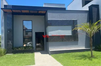 Casa nova e moderna, com 3 suítes, área gourmet e piscina à venda, 253 m² por r$ 1.480.000 - jardim mantova - indaiatuba/sp
