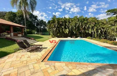 Chácara com 7 dormitórios à venda, 5000 m² por r$ 2.600.000,00 - colinas do mosteiro de itaici - indaiatuba/sp