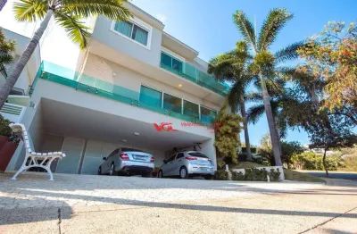 Casa espetacular com vista para o lago com 4 suítes à venda, 435 m² por r$ 4.500.000 - jardim vila paradiso - indaiatuba/sp
