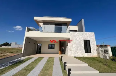 Sobrado com 4 dormitórios sendo 3 suítes,  à venda, 303 m² por r$ 3.300.000 - condomínio villa sapezal - indaiatuba/sp