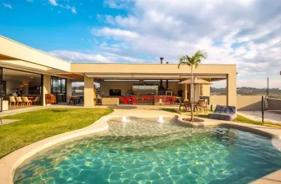 Casa incrível com 4 suítes à venda, 358 m² por r$ 5.800.000 - reserva petrus - indaiatuba/sp