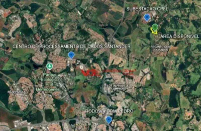 Área à venda, 131060 m² por r$ 32.765.000,00 - recanto dos dourados - campinas/sp