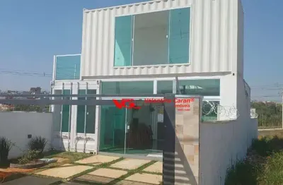 Casa containers com 2 dormitórios, 50 m² - venda por r$ 550.000 ou aluguel por r$ 3.000/mês - jardim das araras - indaiatuba/sp
