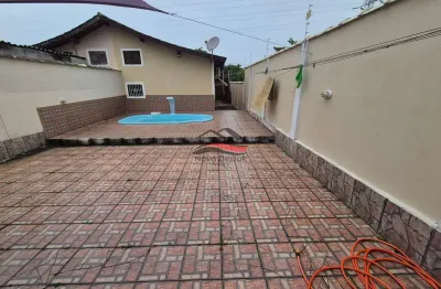 Casa com 2 dormitórios e piscina à venda no jd. das gaivotas, caraguatatuba / sp
